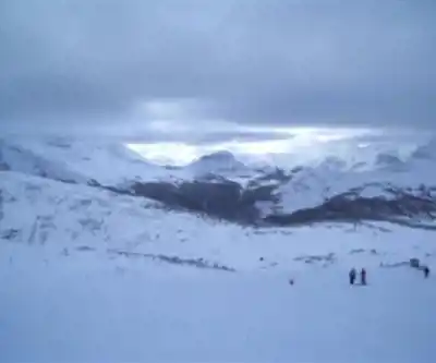 Hiking view of Sunshine Village