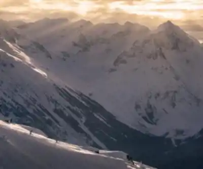 Hiking view of Whistler Mountain Bike Park