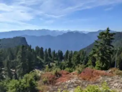Hiking view of Mount Seymour