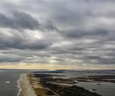 Island Beach State Park hiking trail - natural landscape
