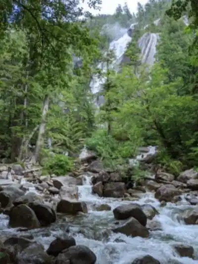Hiking view of Shannon Falls Provincial Park