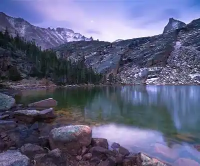 Vue en randonnée de Black Lake