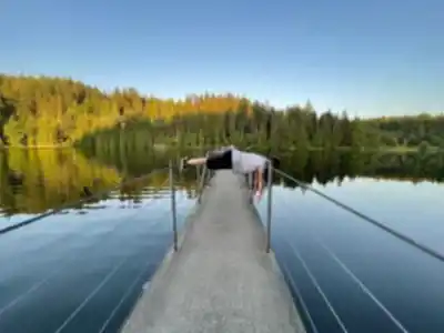Hiking view of Sasamat Lake