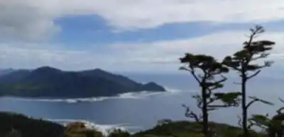 Vue en randonnée de San Josef Bay