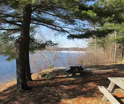 Ames Nowell State Park hiking trail - natural landscape
