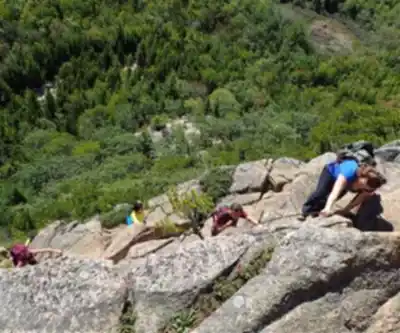 Hiking view of Champlain Mountain, Maine