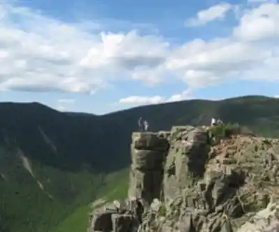 Vue en randonnée de Bondcliffs, New Hampshire