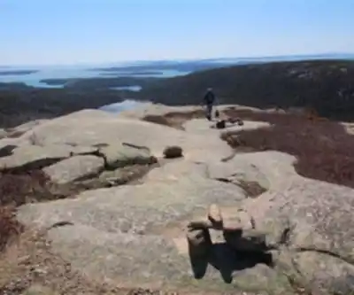 Vue en randonnée de Parkman Mountain, Maine