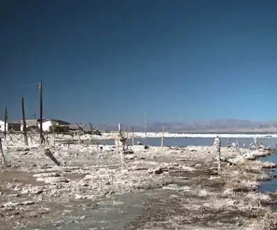 Salton Sea hiking trail - natural landscape