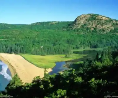 Vue en randonnée de The Beehive, Maine