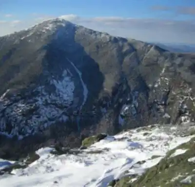 Vue en randonnée de Mount Marcy, New York