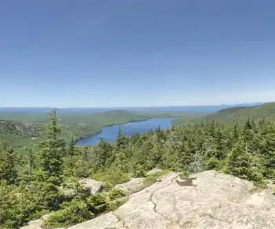Pemetic Mountain, Maine hiking trail - natural landscape