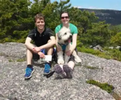 Hiking view of Norumbega Mountain, Maine