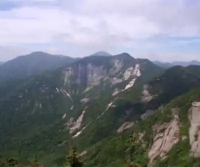 Hiking view of Gothics, New York
