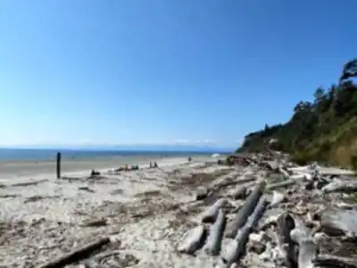 Hiking view of Savary Island