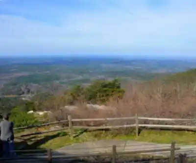 Hiking view of Cheaha Mountain, Alabama