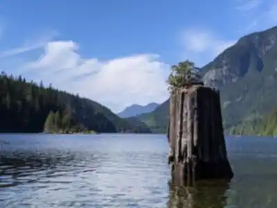 Hiking view of Buntzen Lake
