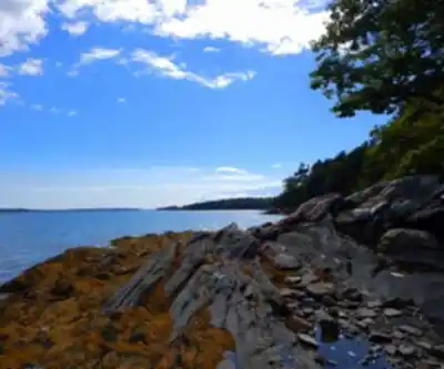 Hiking view of Fort Mountain, Maine