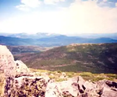 Hiking view of North Brother, Maine