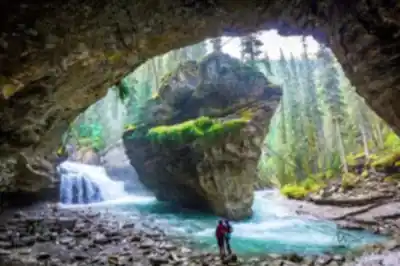 Sentier de randonnée Johnston Canyon - paysage naturel