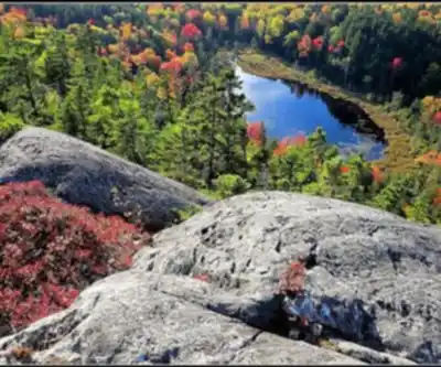 Hiking view of Big Spencer Mountain, Maine