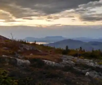 Big Spencer Mountain, Maine hiking trail - natural landscape