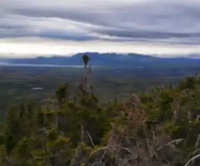 Lily Bay Mountain, Maine hiking trail - natural landscape