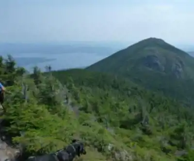 West Peak, Maine hiking trail - natural landscape