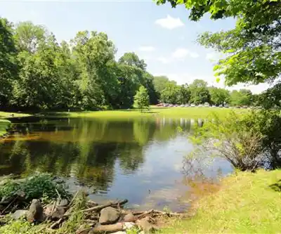 Sourland Mountain Preserve hiking trail - natural landscape