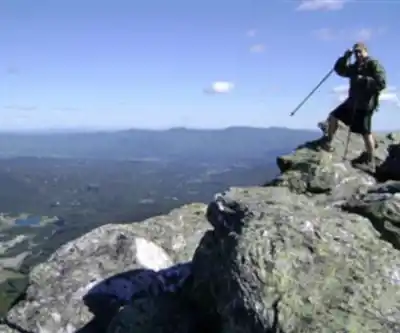 Vue en randonnée de Mount Mansfield-The Forehead, Vermont