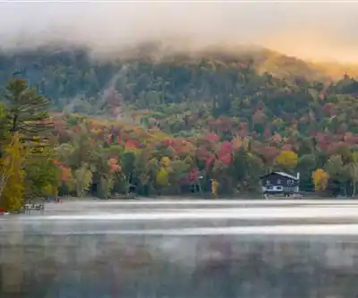 Moose Mountain, New York hiking trail - natural landscape