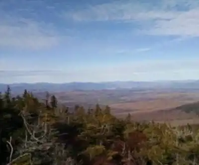 Baldpate Mountain, Maine hiking trail - natural landscape