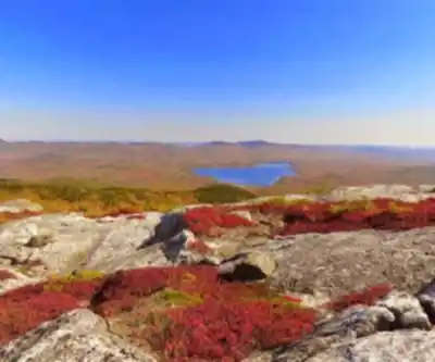Hiking view of Little Jackson Mountain, Maine