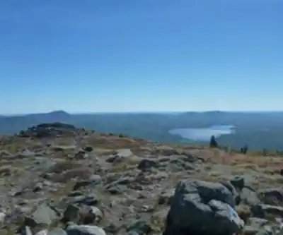 Vue en randonnée de Mount Blue, Maine