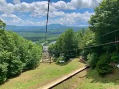 Hiking view of Bromley Mountain, Vermont