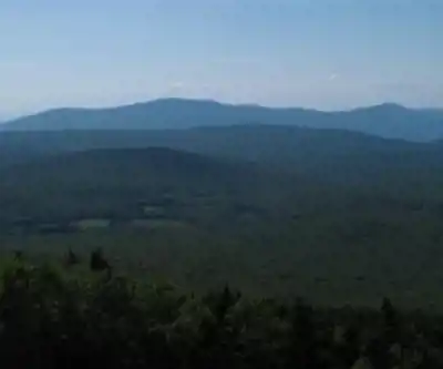 Vue en randonnée de Dorset Mountain, Vermont