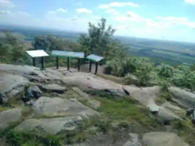Hiking view of Mont Saint-Grégoire