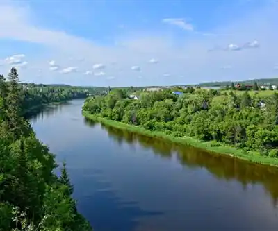 Tobique River hiking trail - natural landscape
