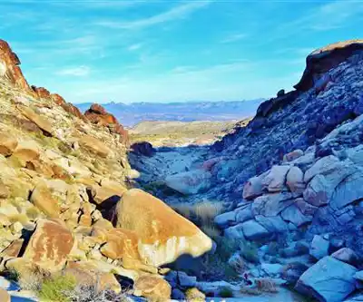 Spirit Mountain, Nevada hiking trail - natural landscape