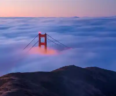Hiking view of Hawk Hill, California