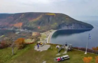 Hiking view of Mont Saint-Pierre