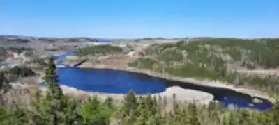 Sentier de randonnée Mont Fortin - paysage naturel