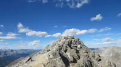 Hiking view of Cascade Mountain
