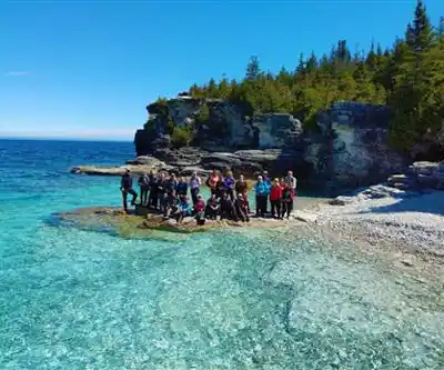 Bruce Peninsula National Park hiking trail - natural landscape