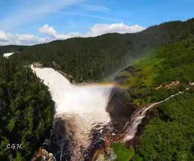 Hiking view of Chutes Manitou