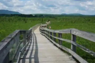Hiking view of Marais de la Rivière aux Cerises