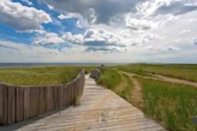 Paysage de Sentier Pédestre De Portneuf-sur-mer - randonnée pédestre