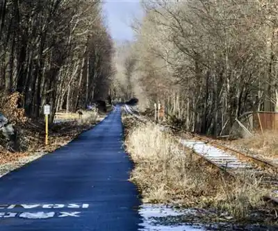 Dutchess Rail Trail hiking trail - natural landscape