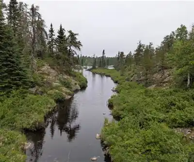 Sentier de randonnée Rushing River Provincial Park - paysage naturel