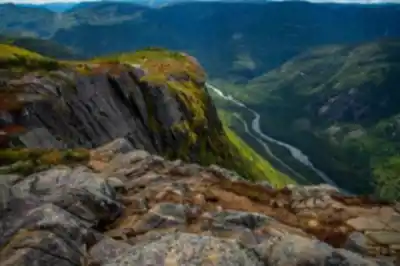 Sentier de randonnée Parc national des Hautes-Gorges-de-la-Rivière-Malbaie - paysage naturel